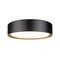 Z-Lite Kawan 1 Light Flush Mount, 12in. W x 5.25in. L, Matte Black and Modern Gold 1014F12-MB-MGLD-LED - alternate 1